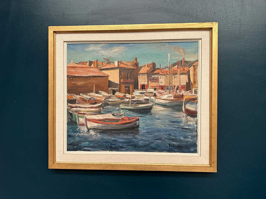 “Boats in the Harbor” by Ellis Wallin