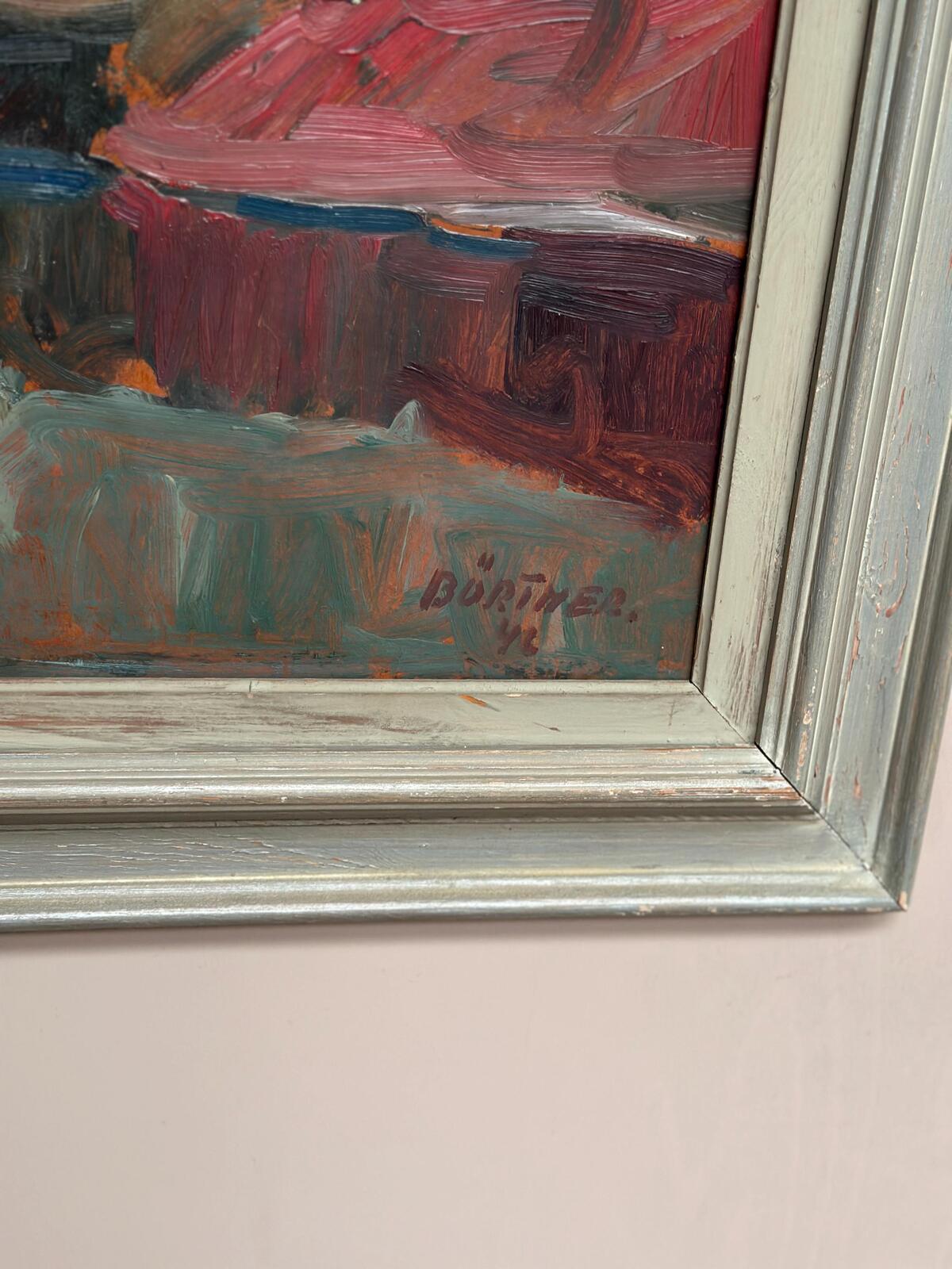 “Färgstarkt landskap” by Gustaf Börtner 1946