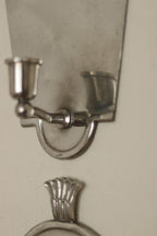 Pair of Mid Century Swedish Pewter Sconces by Svenskt Tenn