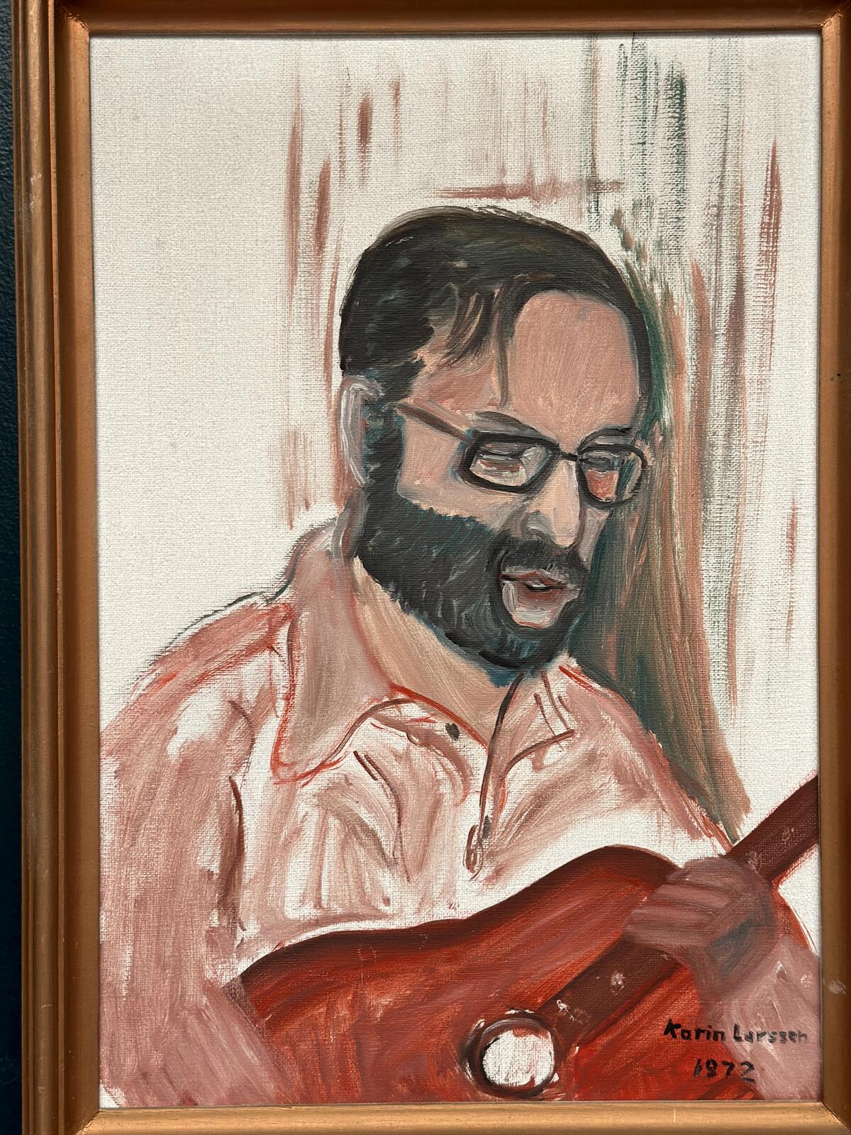 “Musician with Guitar” by Karin Larsson