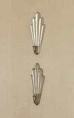 1930's Pair Of Mid Century Swedish Grace Style Pewter Sconces by C.G. Hallberg, Stockholm