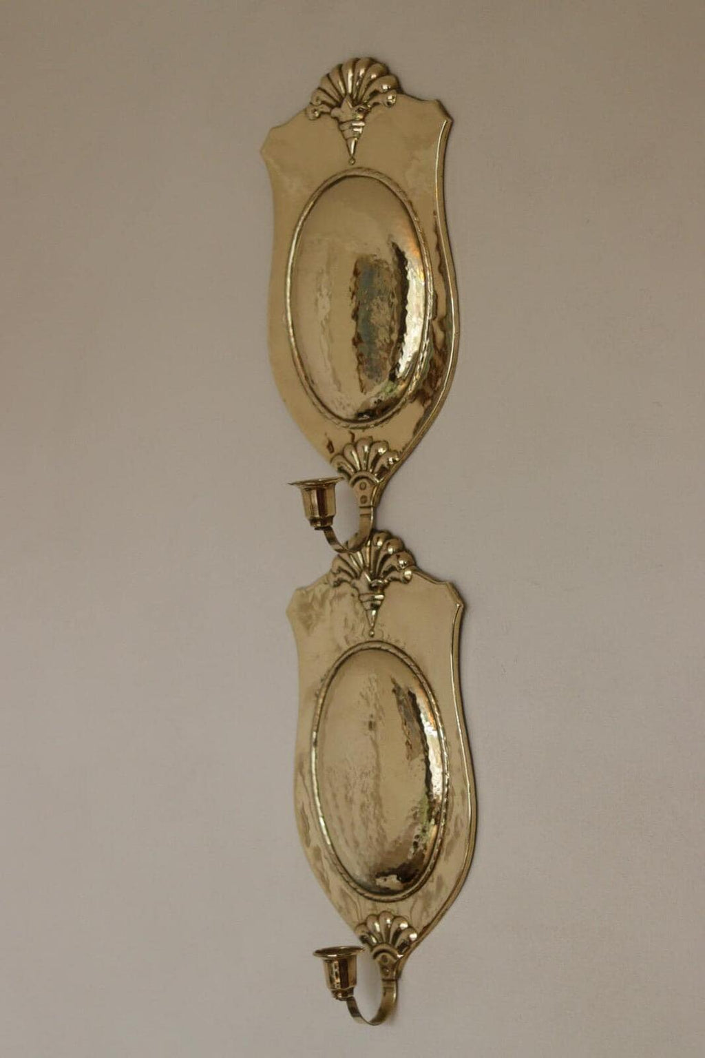 Pair Of Mid Century Swedish Brass Sconces