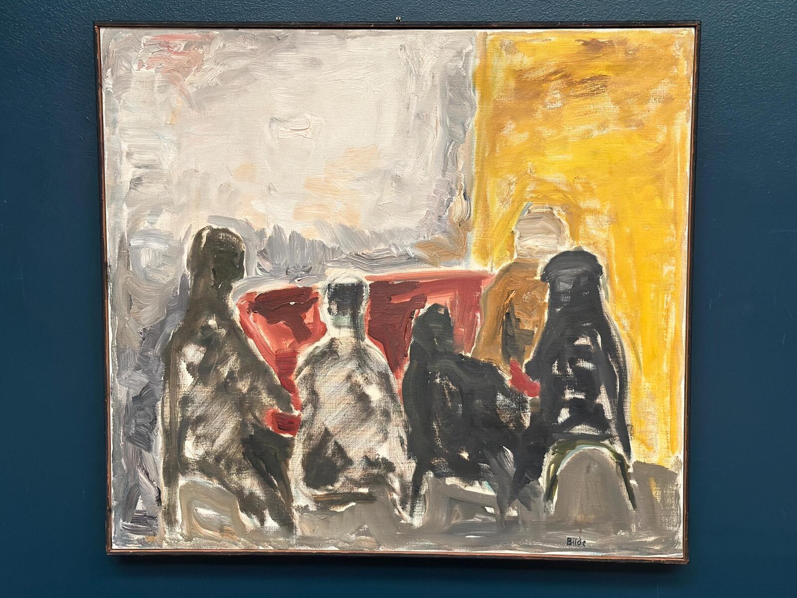 “Figure Composition” by Max Bilde (1919–2011)