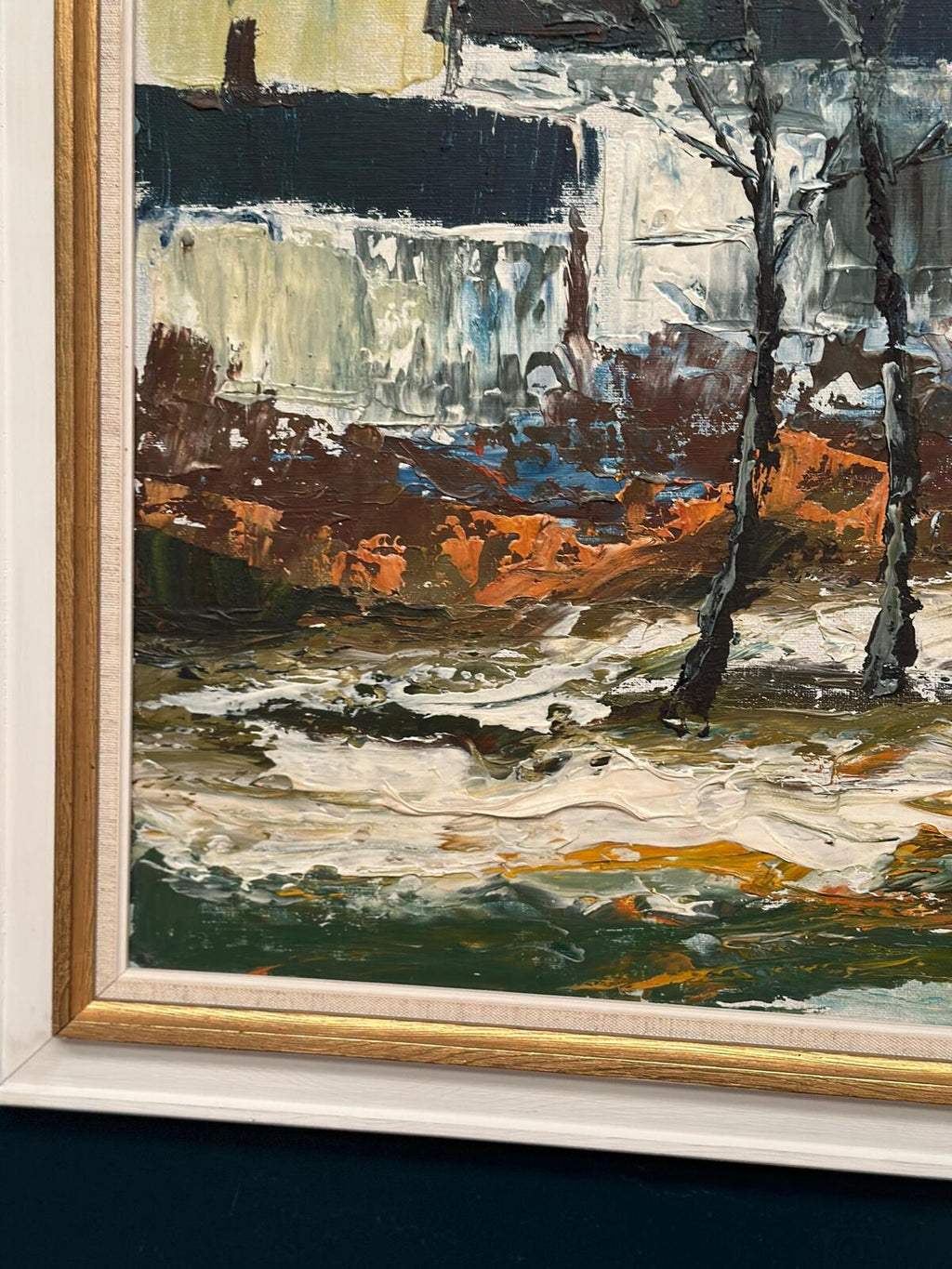 “Landscape with Houses and Trees” by Stig Hallblom