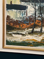 “Landscape with Houses and Trees” by Stig Hallblom