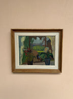 “Window View with Windmill” – Attributed to Sune Petterson