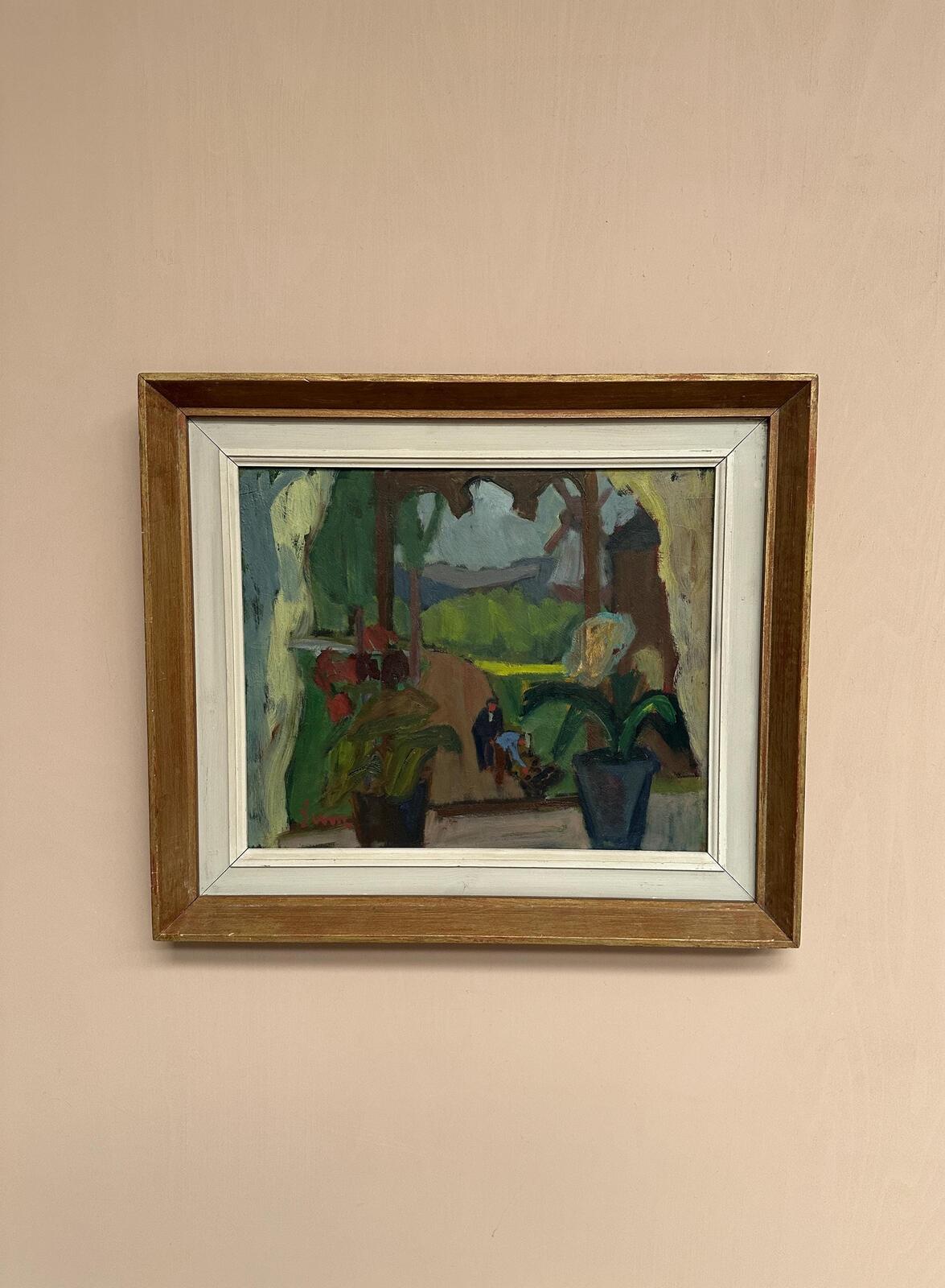 “Window View with Windmill” – Attributed to Sune Petterson