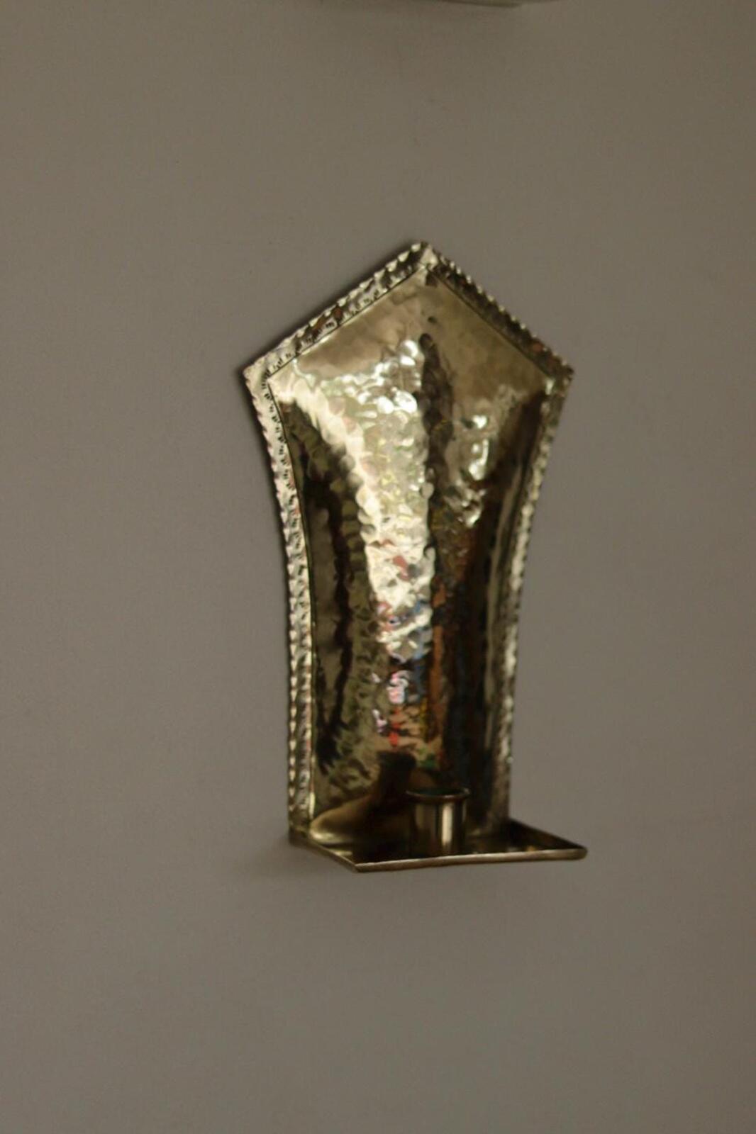 Pair Of Mid Century Swedish Brass Sconces