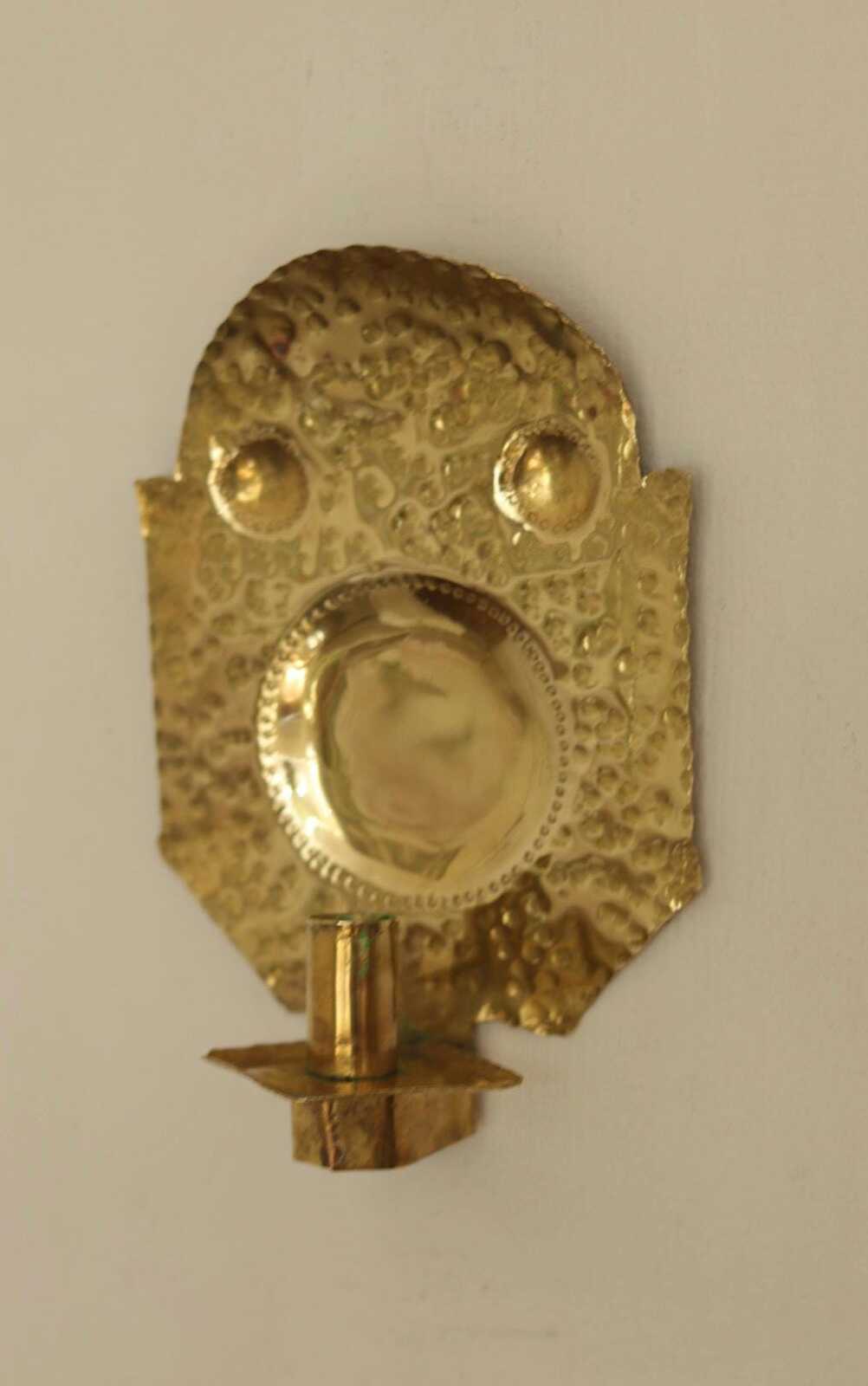 Pair Of Mid Century Swedish Brass Sconces