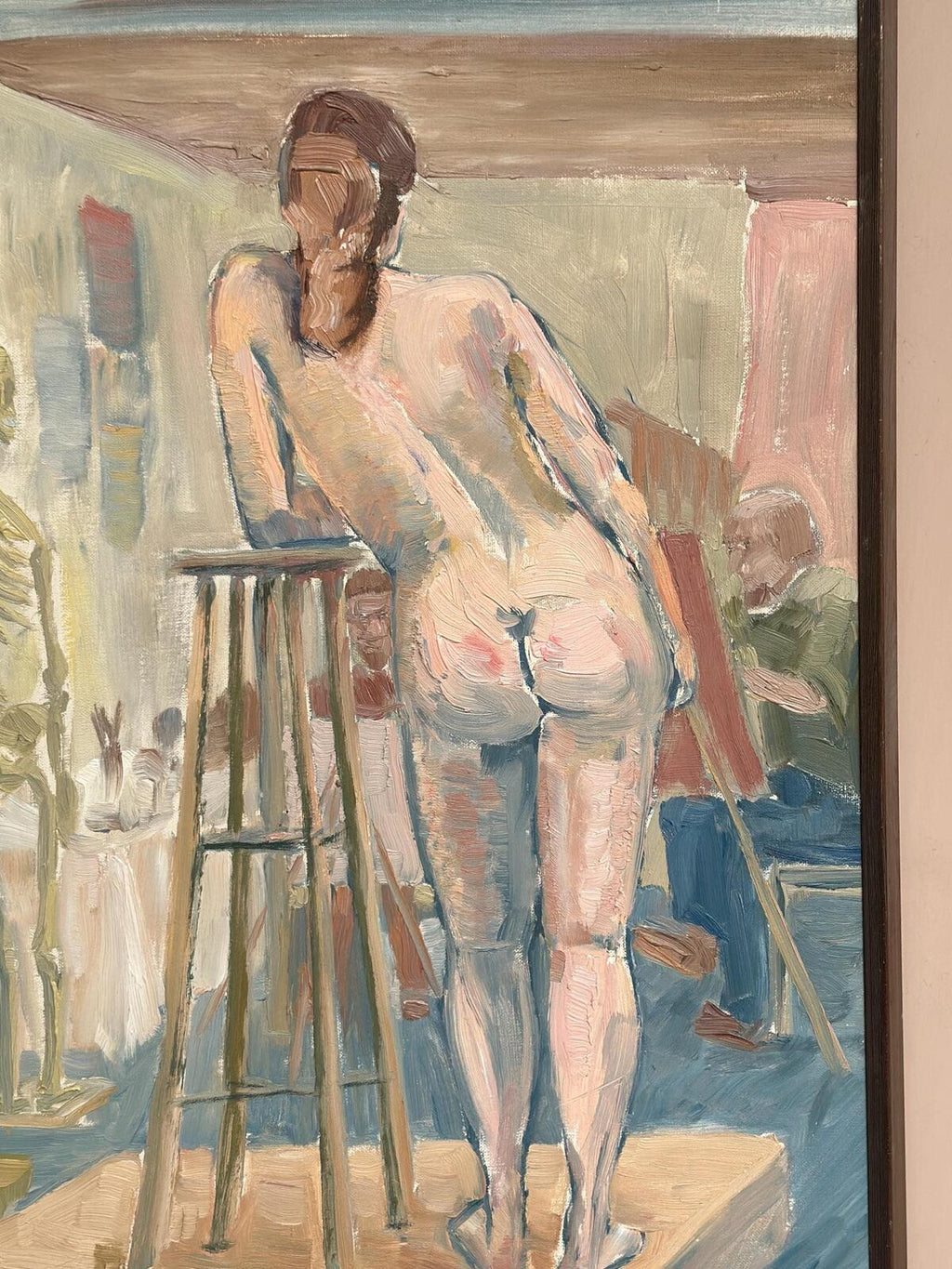 “Female Model in the Studio” by Olle C – Dated 1977