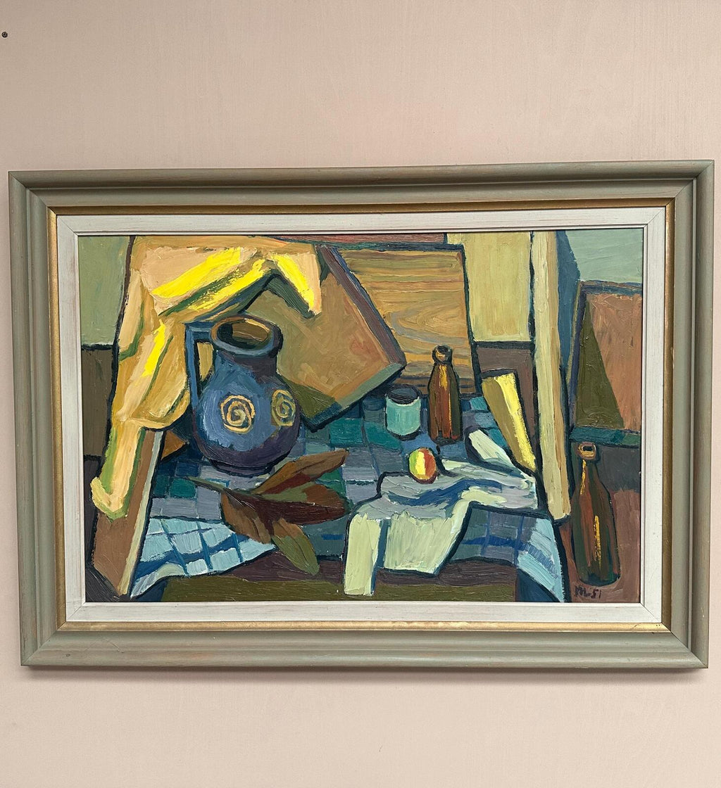 “Still Life with Jug and Bottles” by Martin Lindberg