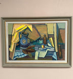“Still Life with Jug and Bottles” by Martin Lindberg
