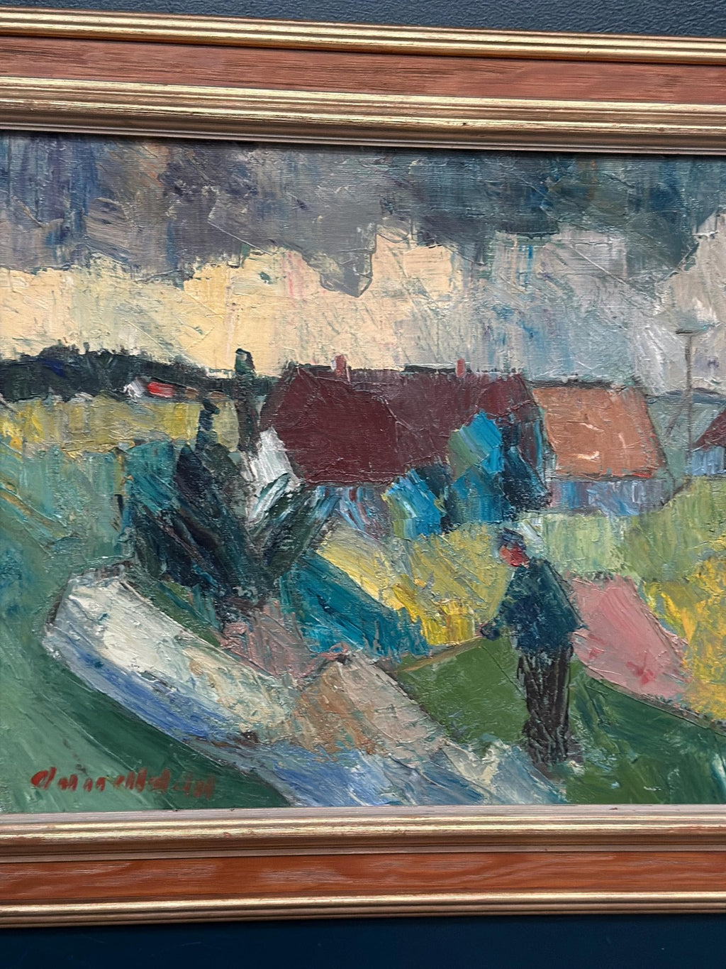 “Farmhouses” by Arnold William Pedersen
