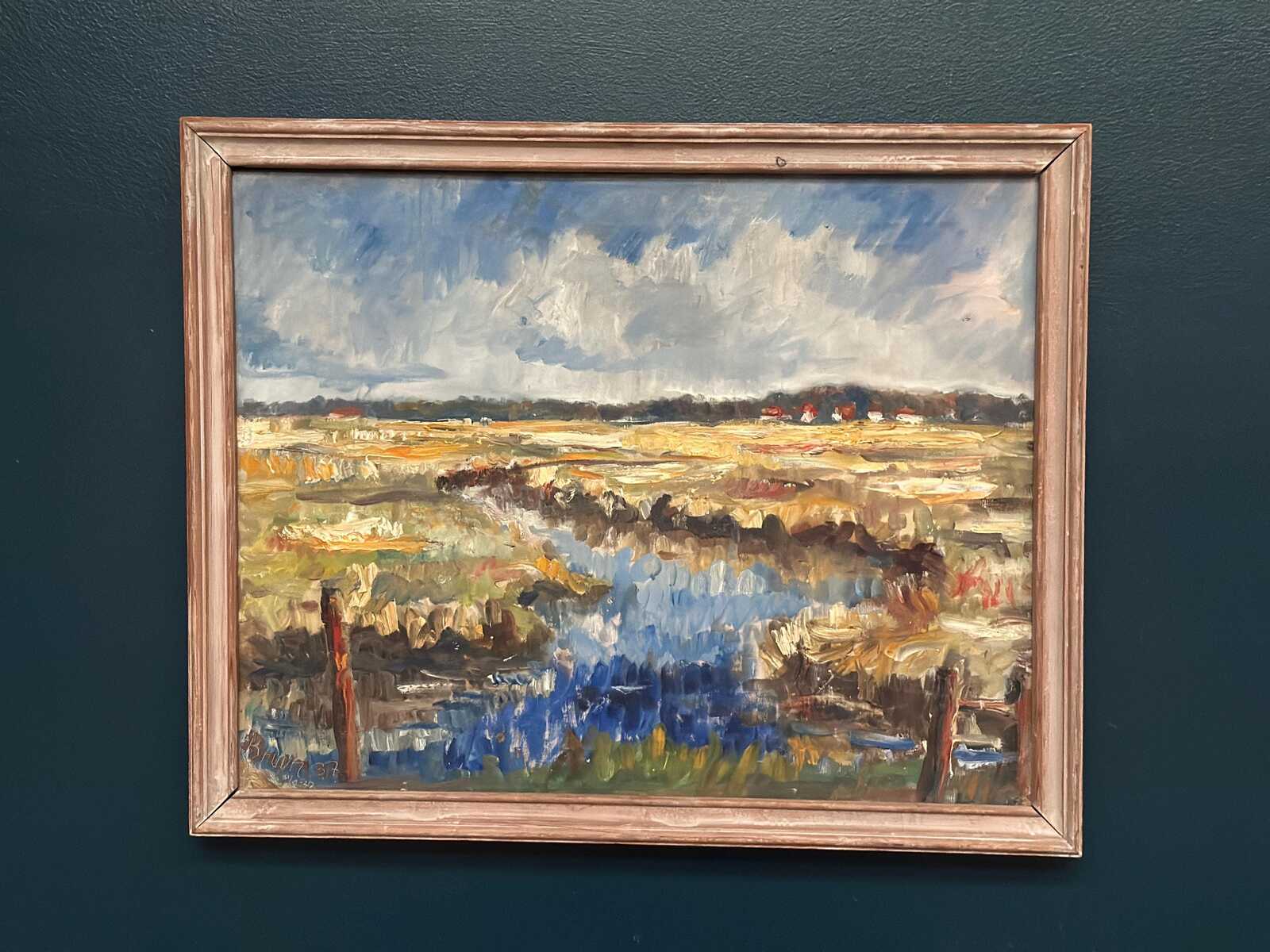 “Marsklandskap från Ribe” by Niels Mandrup Bruun (1918–1993)