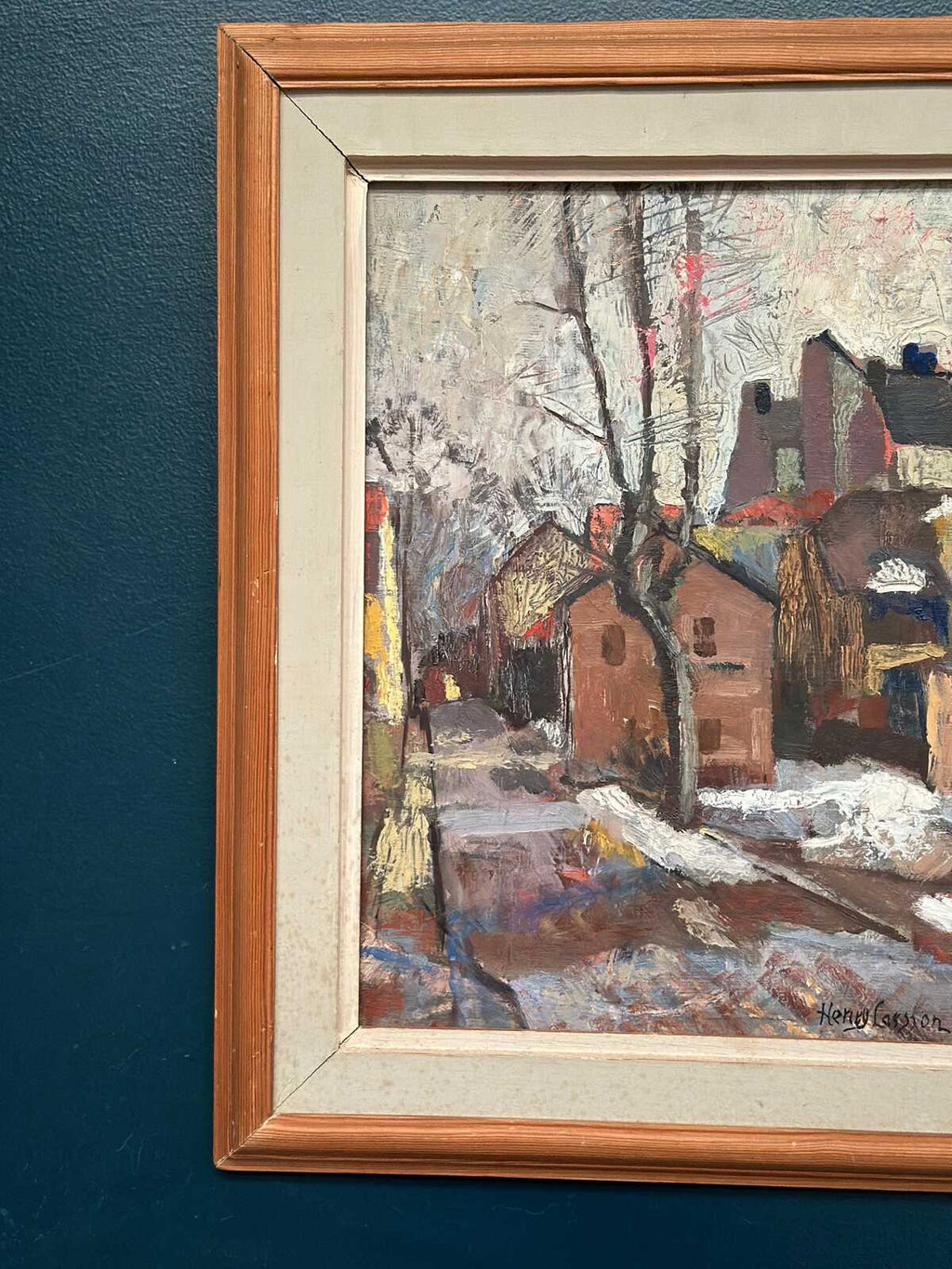 “Cityscape with Snow” by Henry Larsson