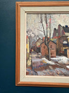 “Cityscape with Snow” by Henry Larsson