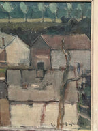 Landscape with Geometric Houses