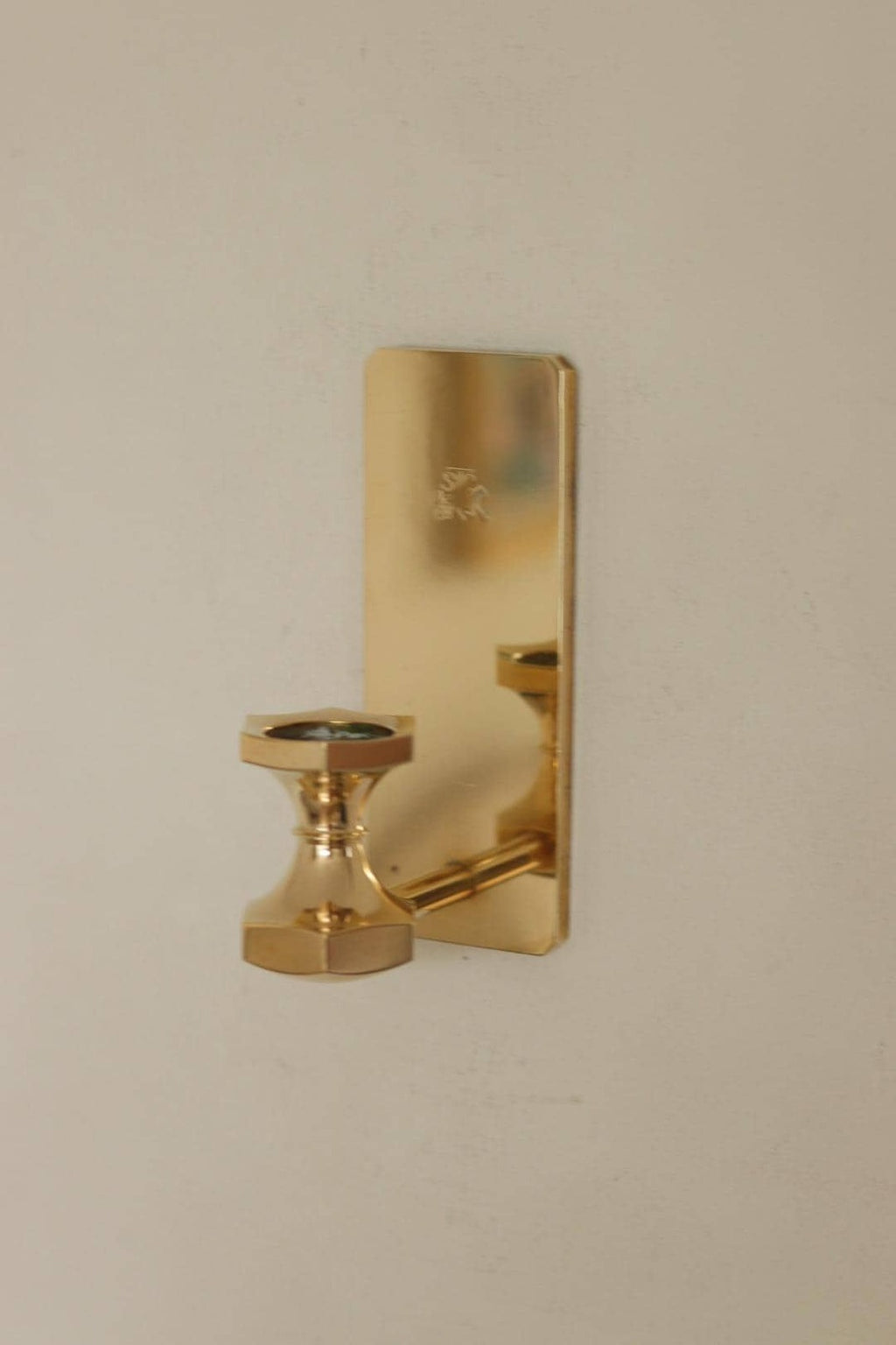 Pair Of Swedish Brass Sconces By GUSUM 1991