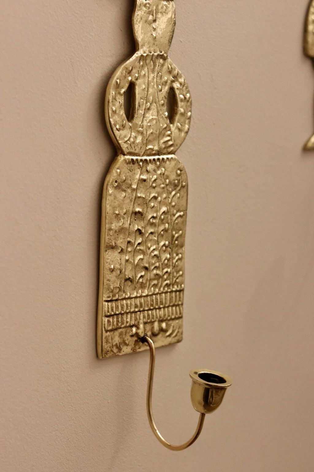 Pair of Mid-Century Brass Danish Sconces