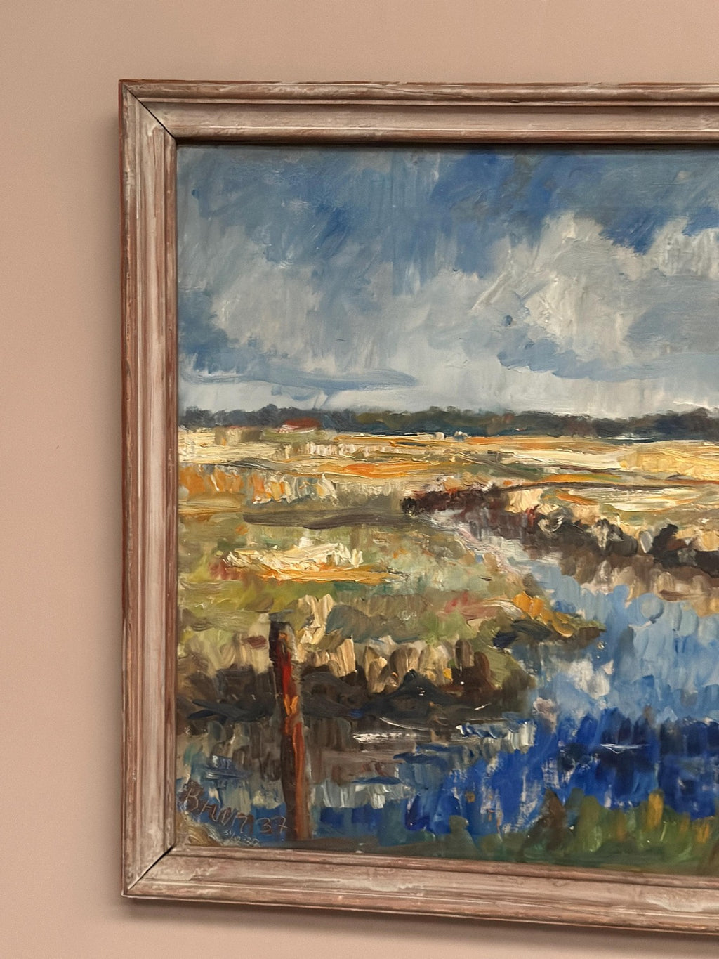 “Marsklandskap från Ribe” by Niels Mandrup Bruun (1918–1993)