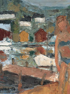 “Badgast och Fiskargubbe” by Fritz Henry Johansson
