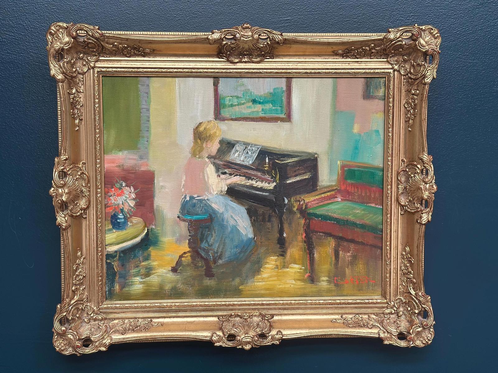 "Woman at Piano” by Nicolai Coster