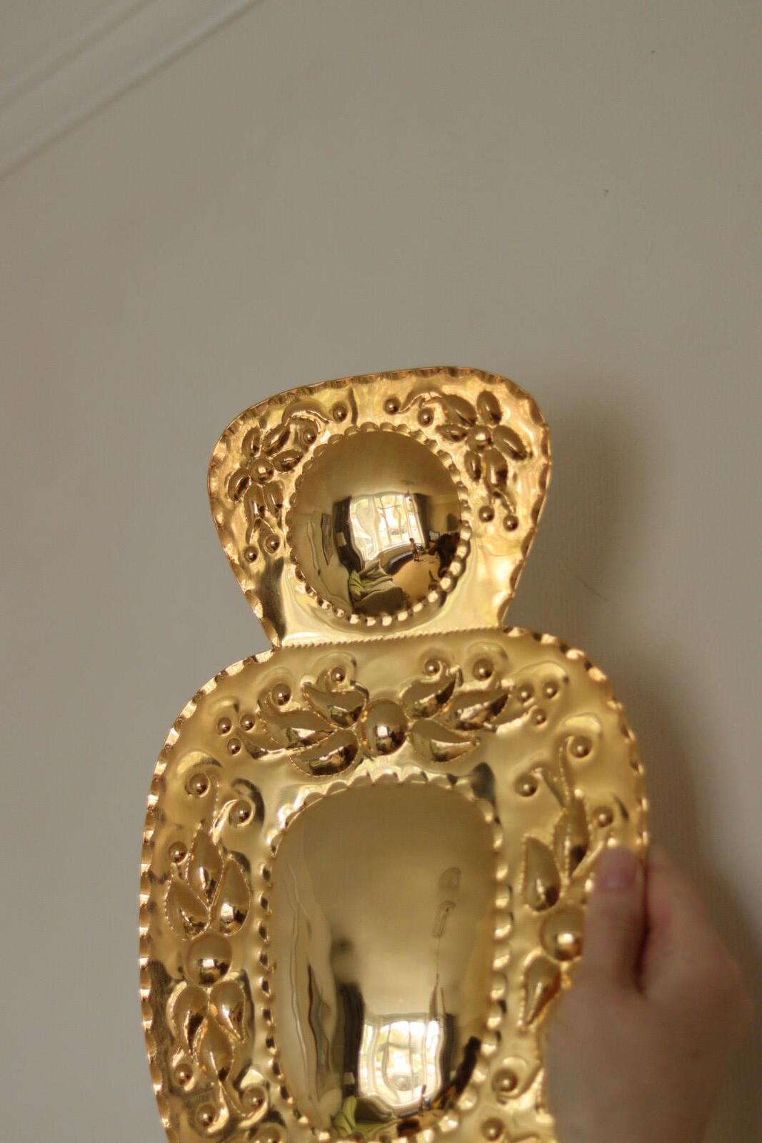 Pair Of Mid Century Swedish Brass Sconces
