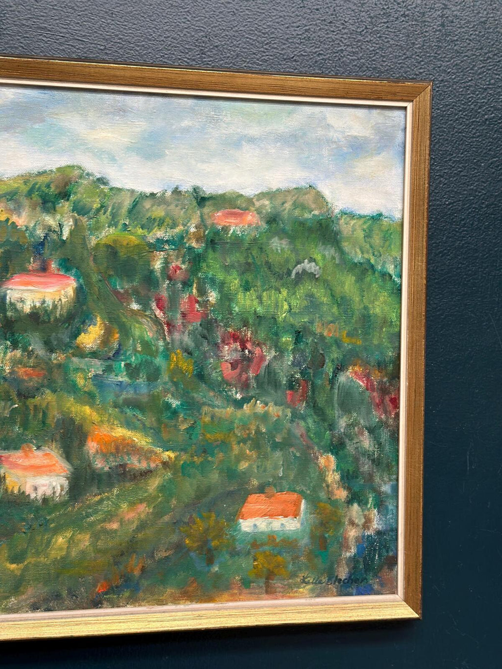 “Hilly Landscape with Houses” by Lalla Blecher