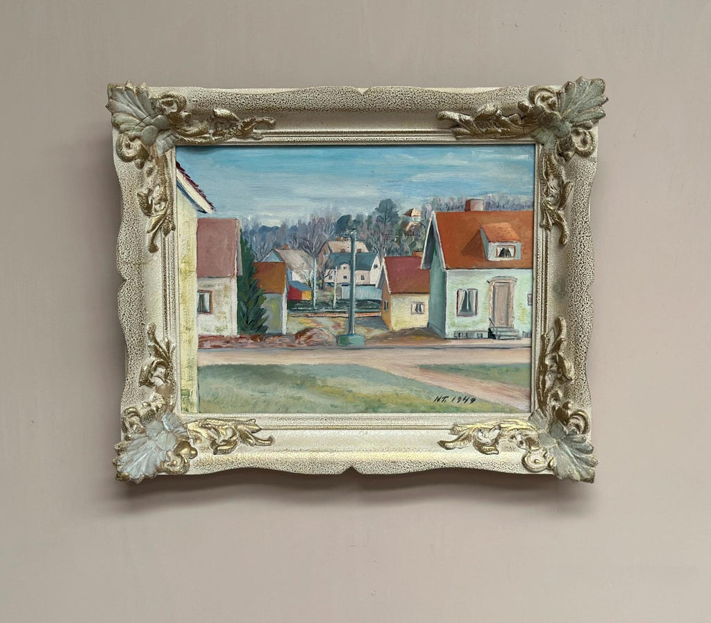 “Village Street with Houses” By N.T