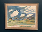 “Fiskeläge vid Skär, Fårö” by Berndt Erkéus (1908–1978)