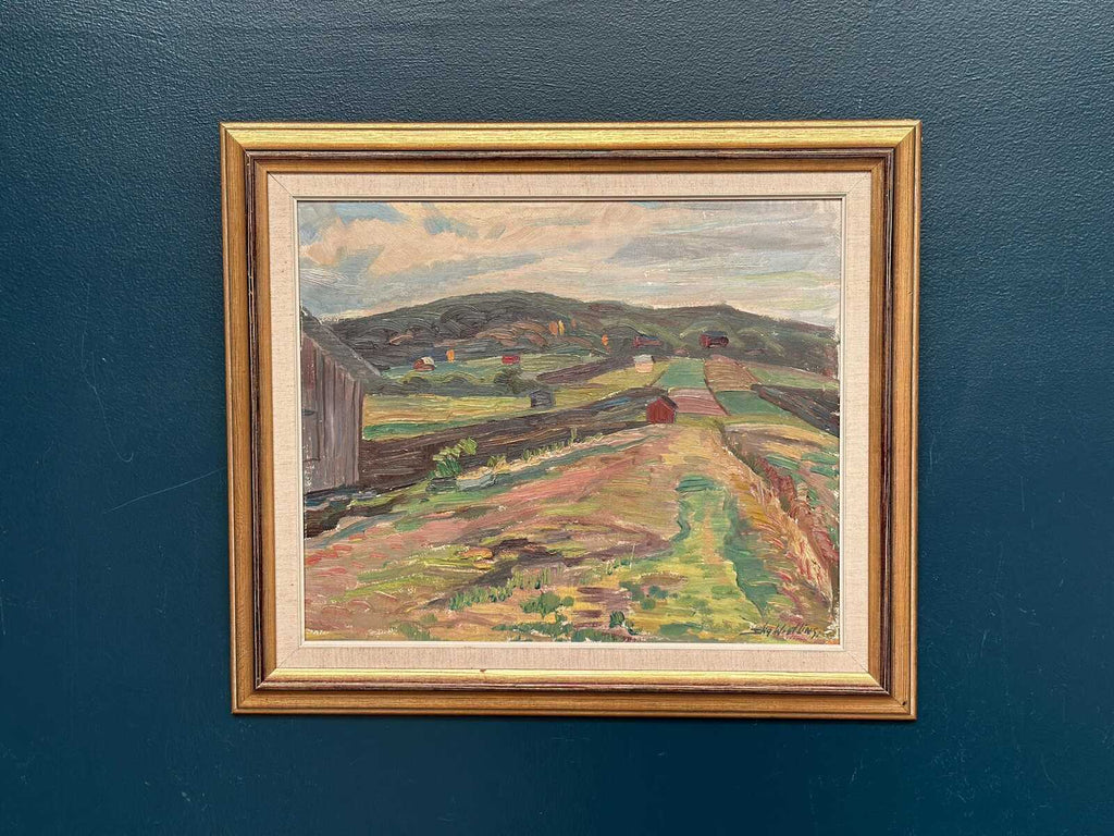 “Landscape with Huts” by Stig Westling