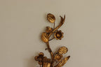 Pair of Mid-Century Italian Gilded Metal Sconces