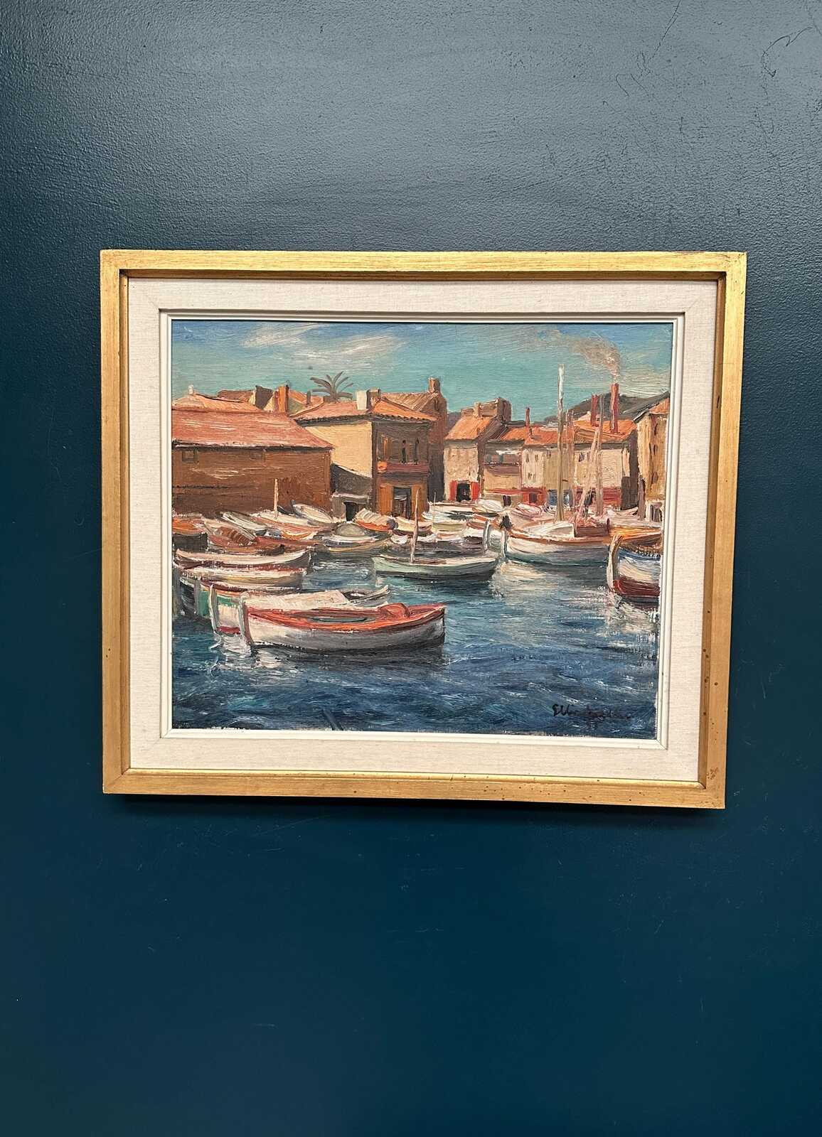 “Boats in the Harbor” by Ellis Wallin