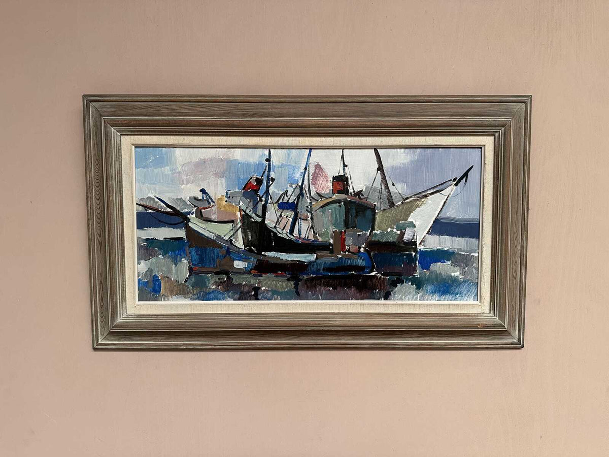 “Marine Scene” attributed to Gösta Stawåsen
