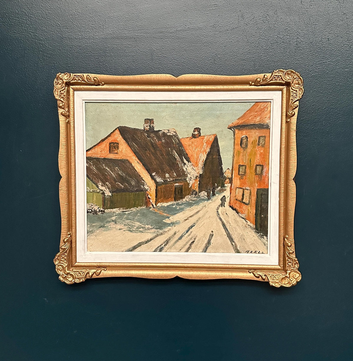 Townscape” by Harriet H. Axéll (b. 1938, Ljungby)