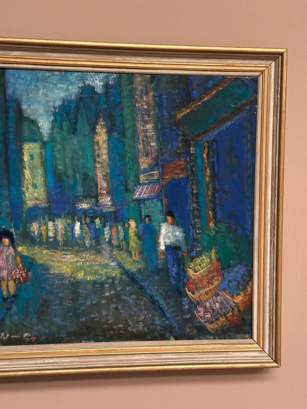 “City Street at Night” by Olle Larsson