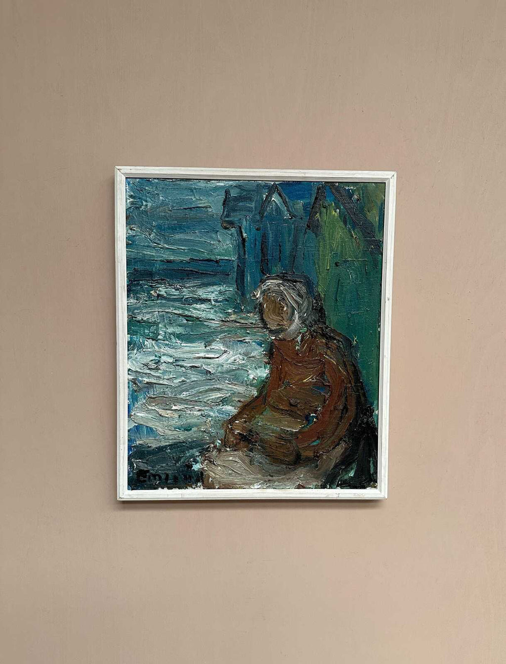 “Figure by the Harbor” by Einar Emland