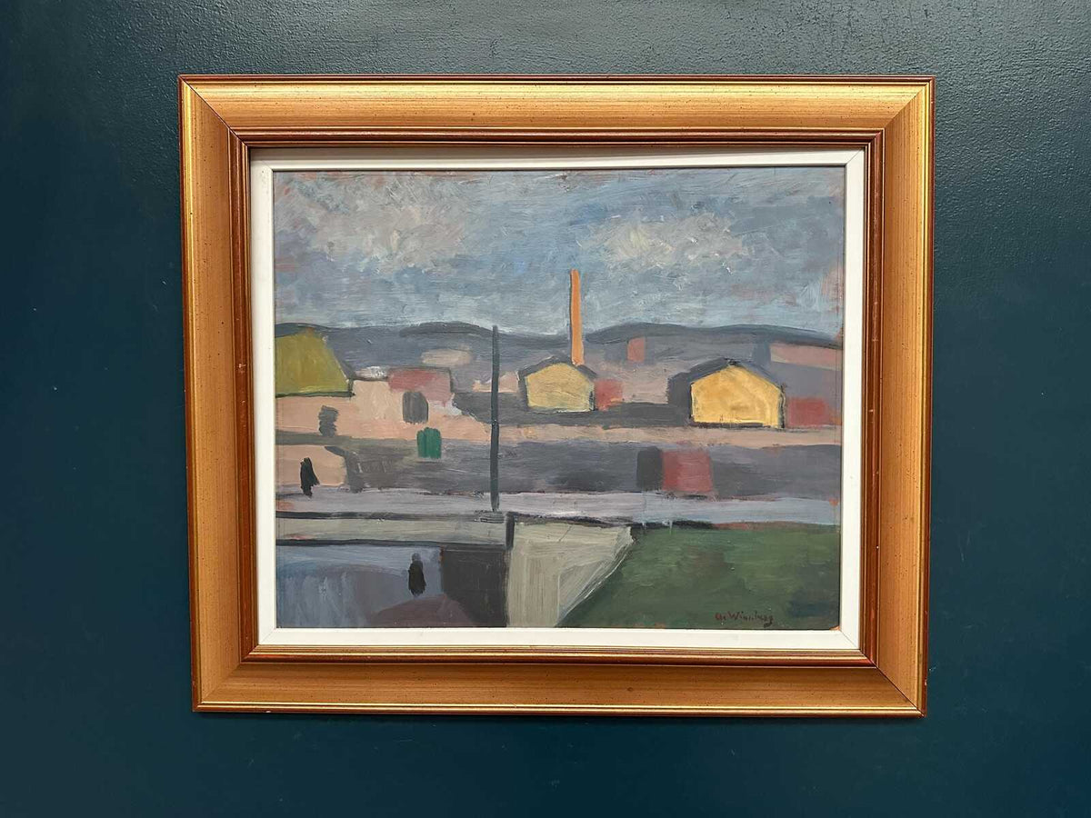 “Buildings and Chimney” by Åke Winnberg