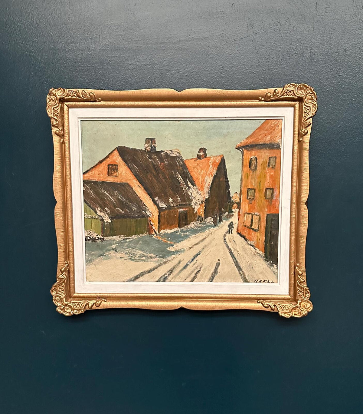 Townscape” by Harriet H. Axéll (b. 1938, Ljungby)