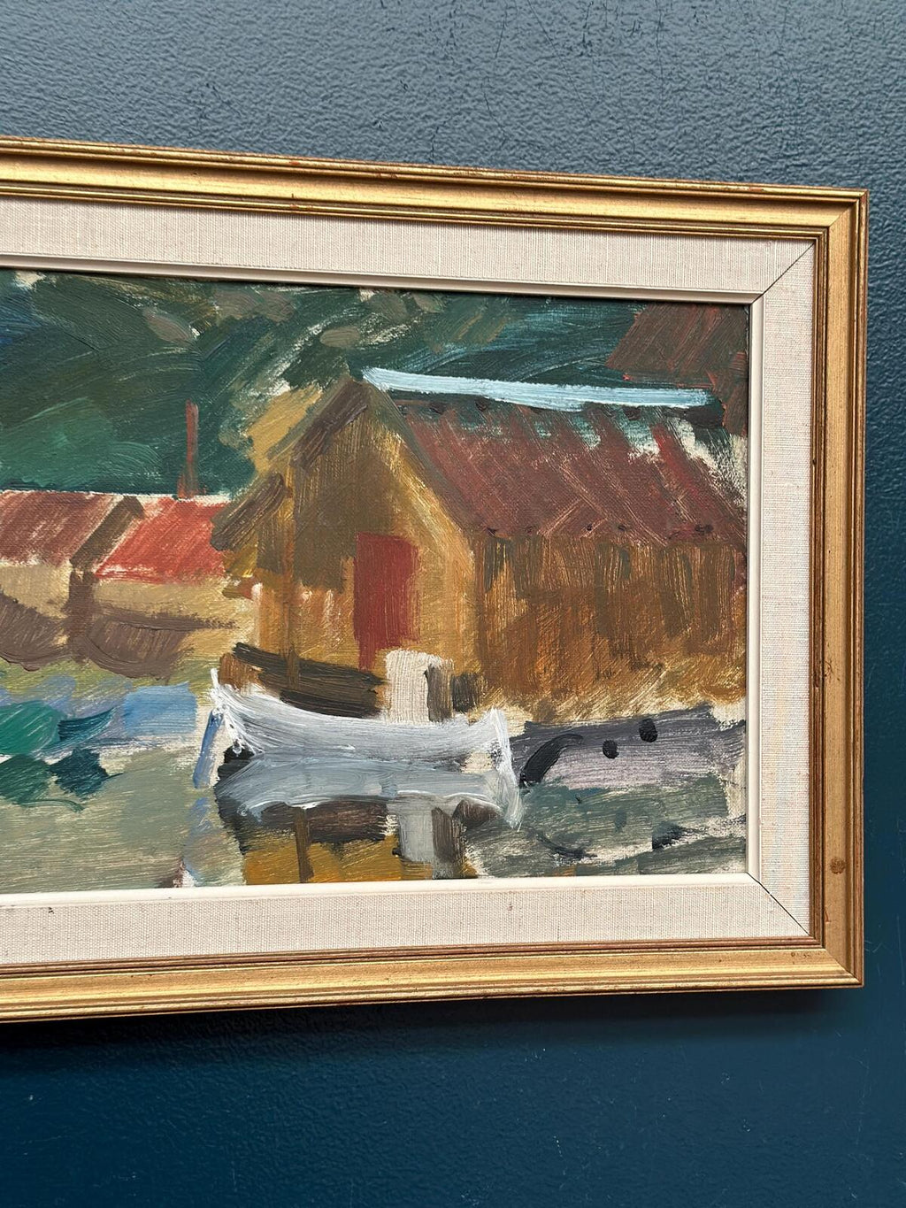 “Fishing Village” by Gösta Stawåsen