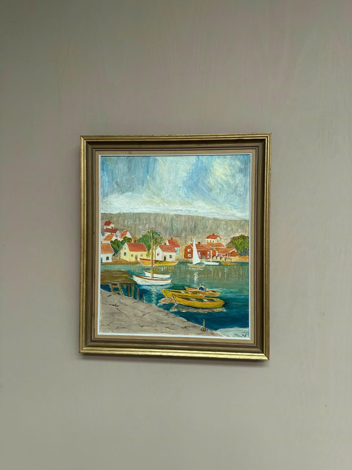 “Coastal Village” by Tage Nillson