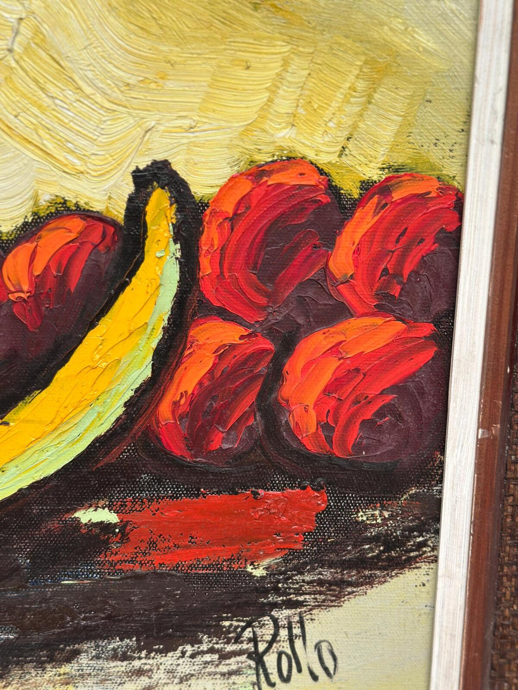 “Still Life with Fruits and Vase” by Rollo