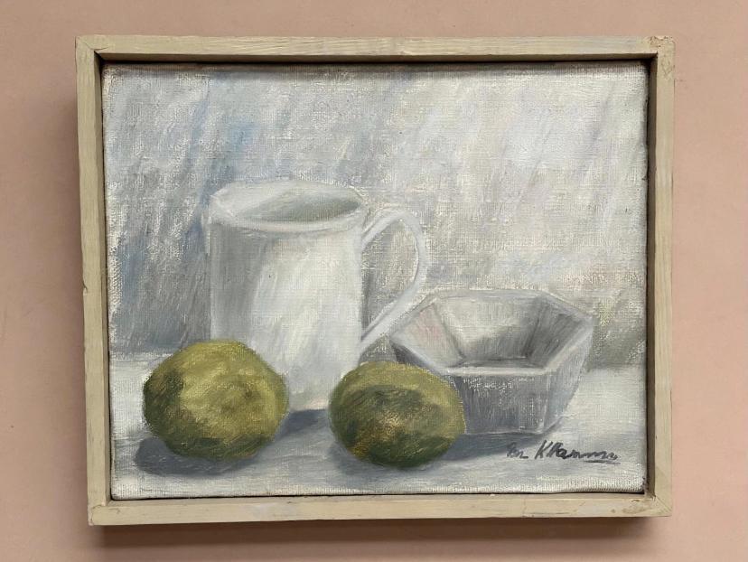 “Jug, Bowl and Fruits” by Main Klarmo‑Kärred