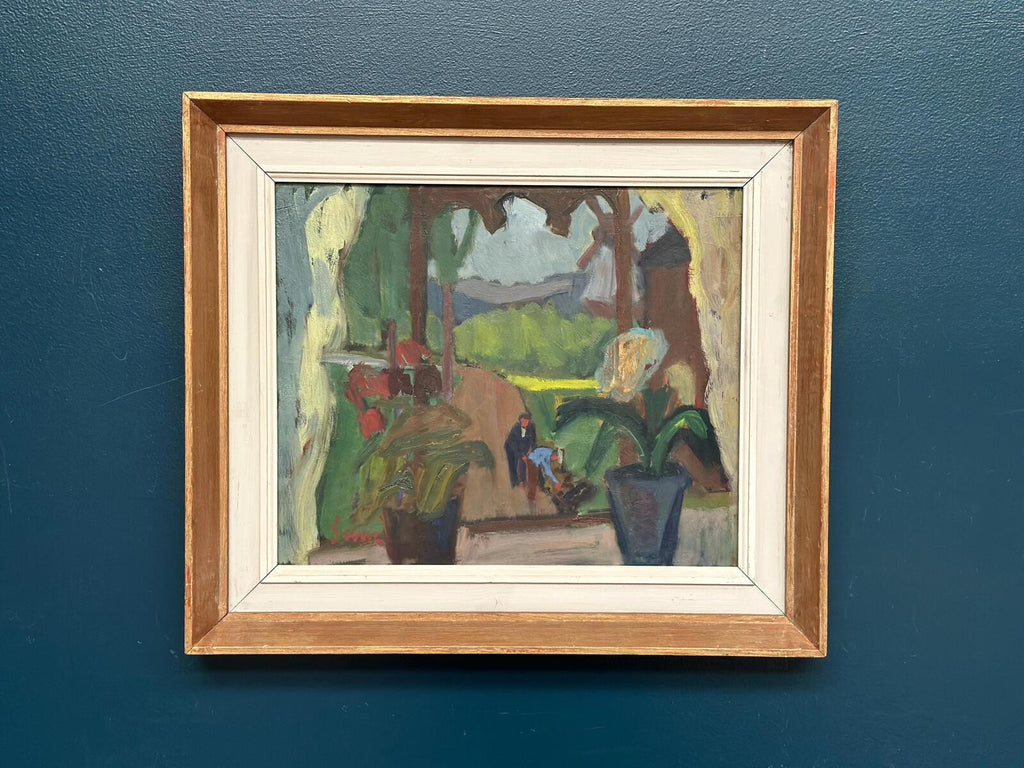 “Window View with Windmill” – Attributed to Sune Petterson