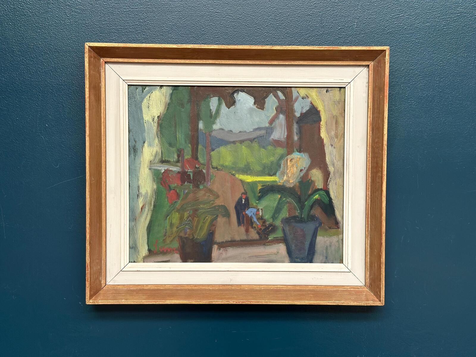 “Window View with Windmill” – Attributed to Sune Petterson