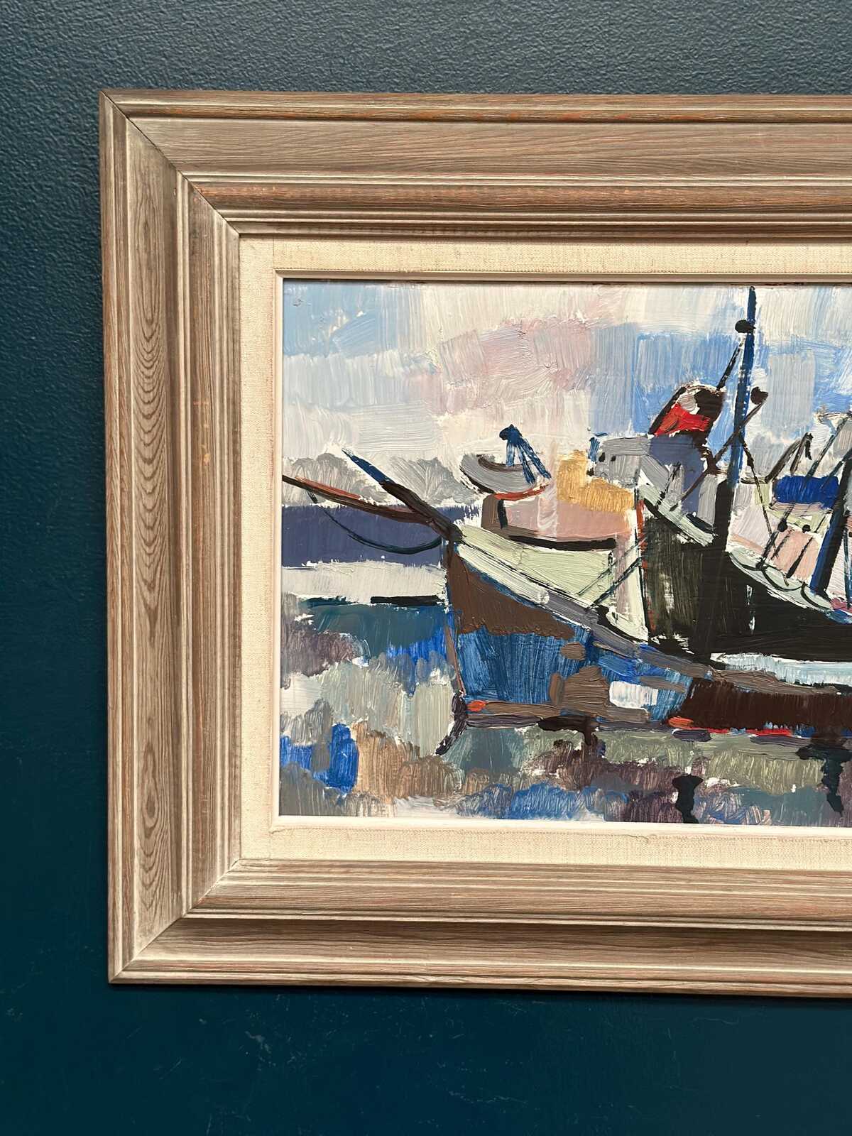 “Marine Scene” attributed to Gösta Stawåsen