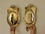 Pair Of Mid Century Swedish Brass Sconces