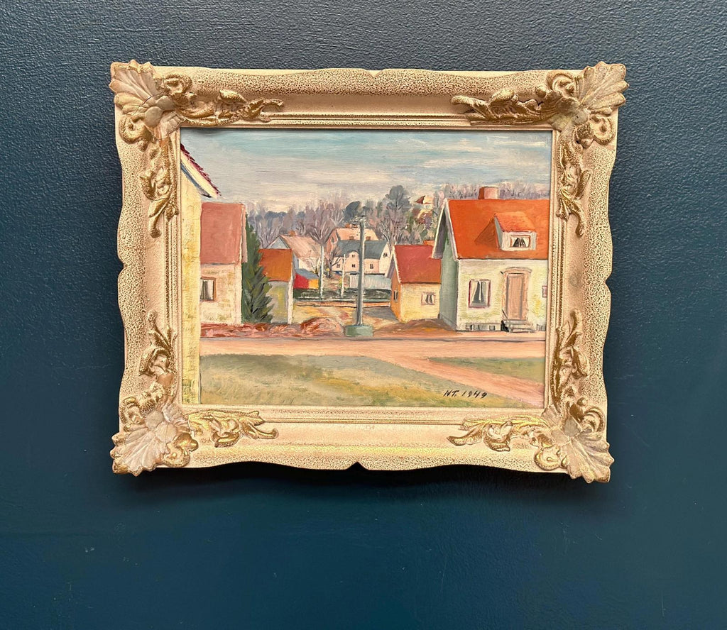 “Village Street with Houses” By N.T
