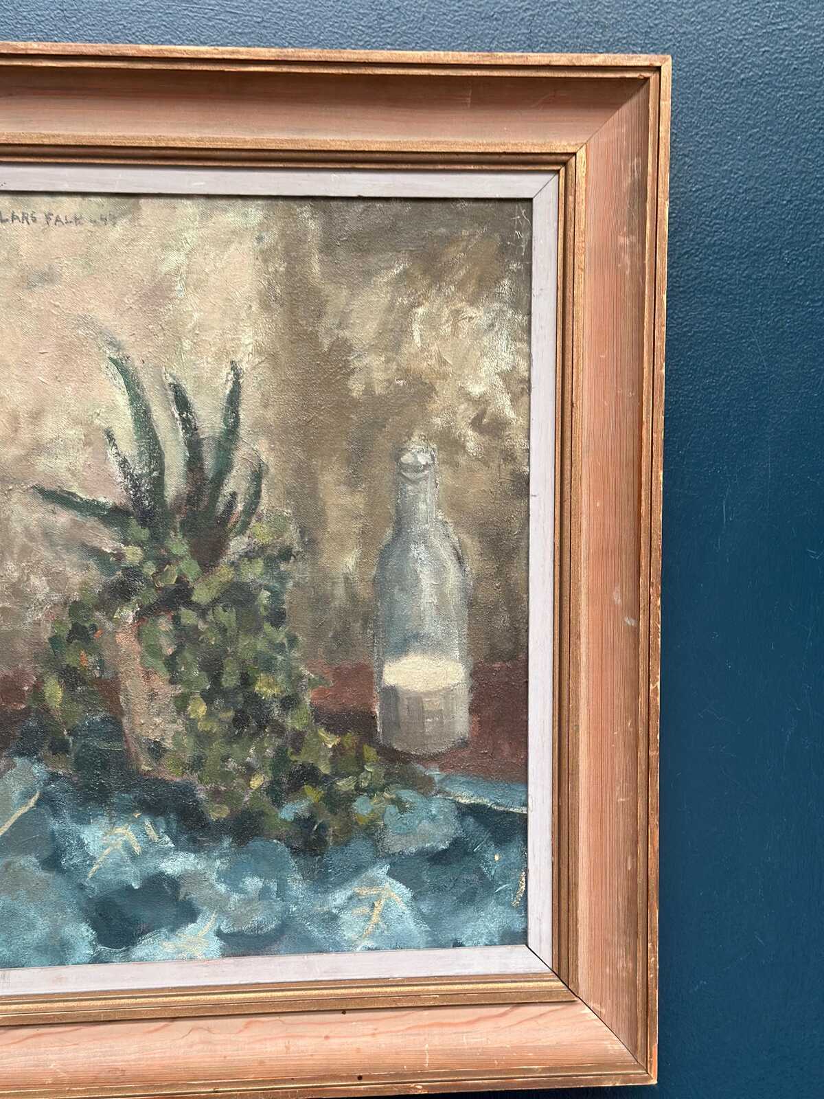 “Still Life with Glass Bottle” by Lars Falk