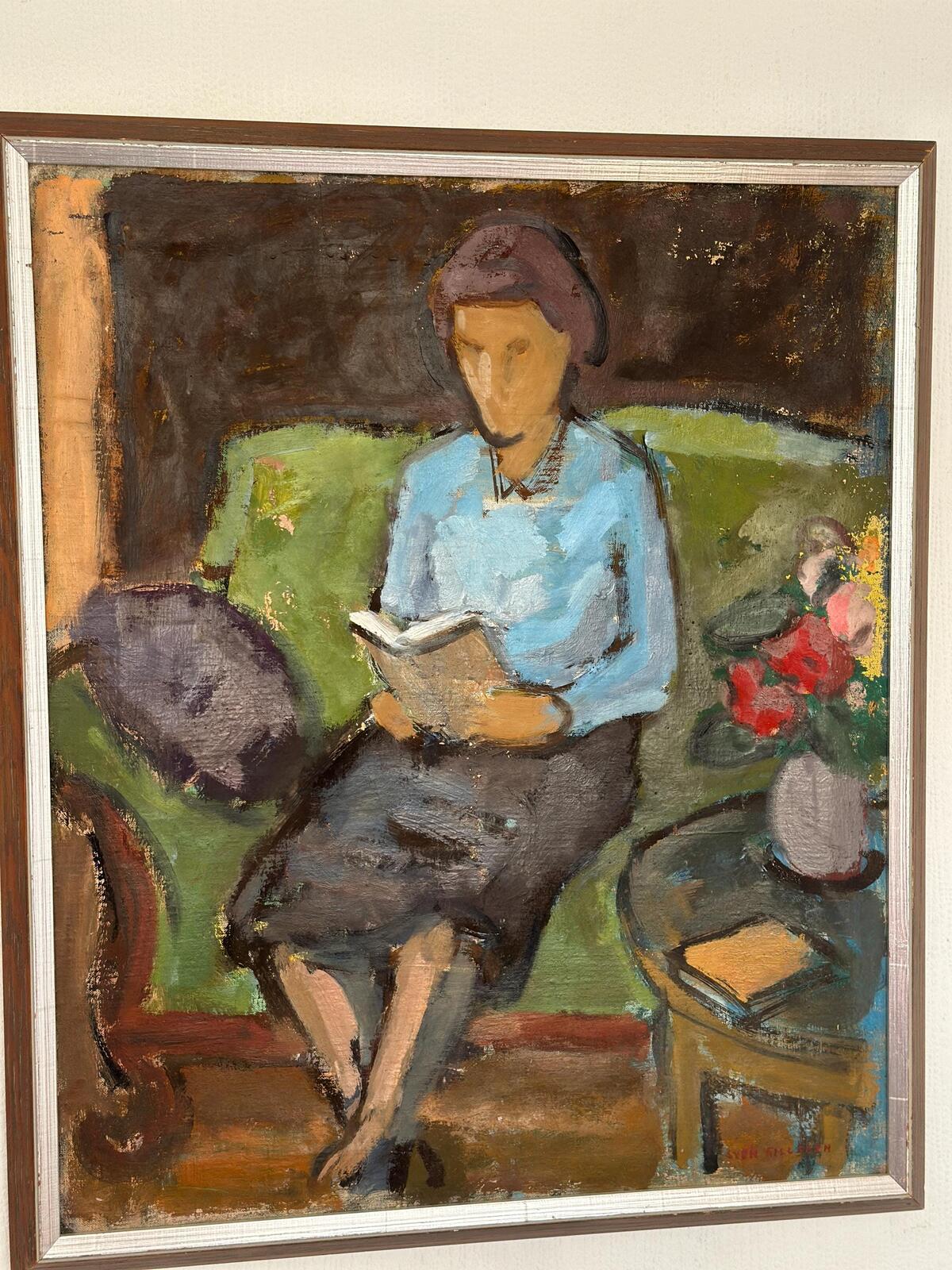 “Woman Reading Book” by Sven Gillgren